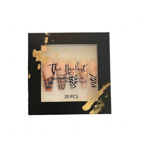 NWT The Nailest Bundle: Wilderness C-Curve Long Coffin Nails + Kit - Picture 2 of 8